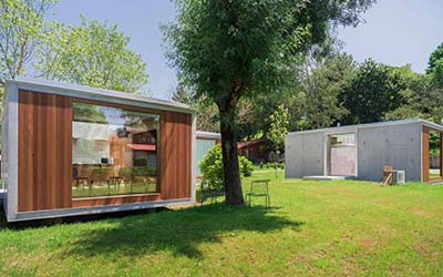 Bungalow Camping Los Manzanos - Camping para ir con perro en Galicia (Santa Cruz de Oleiros - A Coruña