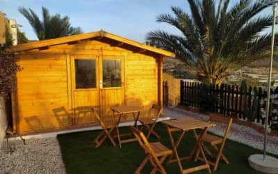 Cabaña "El Jardín Secreto" camping para ir con perros en Almería