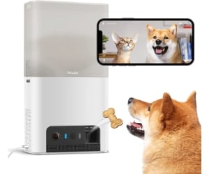 Cámara para masotas con dispensador programable de golosinas - Petcube Bites 2