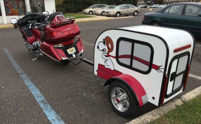 Carro para llevar perros en moto