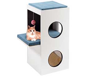 Mueble para gatos con diseño italiano - con cojines y rascador - Feplast