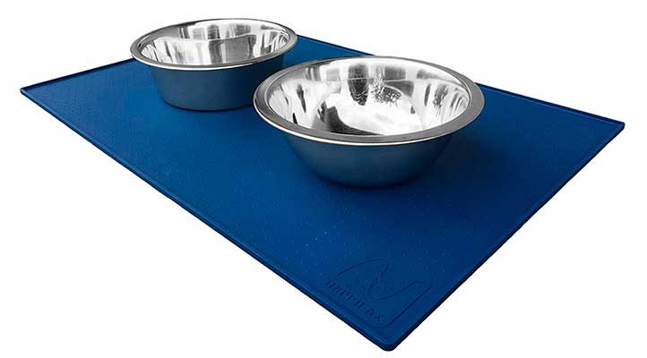 Alfombrilla de silicona premium para comederos de perros y gatos - Happilax