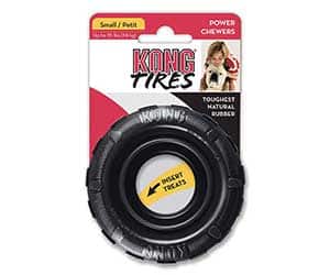 Mordedor para perros extrafuerte y con forma de rueda - KONG Tires Traxx