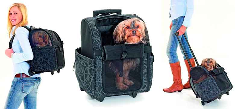 Mochila con ruedas para perros y gatos - Karlie Smart Trolley City