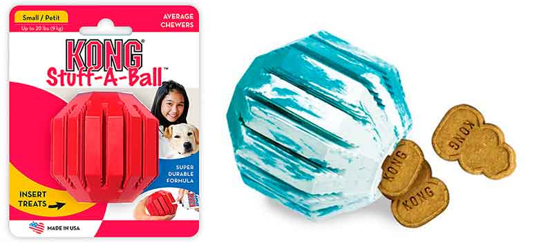 Kong Stuff-A-Ball: pelota interdental interactiva para perros