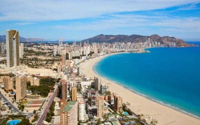 Panorámica de la costa de Benidorm