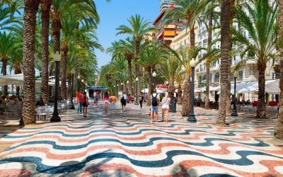 Paseo de la explanada Alicante