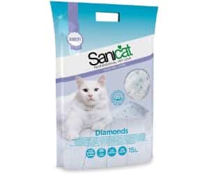 Areia de sílica para gatos - Sanicat Diamonds