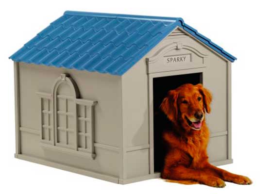 Caseta de resina para perros con diseño original - Suncast