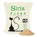 Siria Arena Set 2 Bolsas de 10 litros Arena para Gatos Vegetal y Aglomerante Que se Puede desechar con la Basura orgánica Urbana (20 litros en Total, lo Que corresponde a Aproximadamente 8,6 kg)