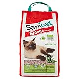 Sanicat Aloe Vera 7 días Arena para Gatos, 6 Libras