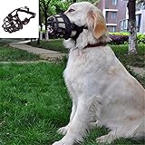 JYHY® Anti-mordedura Bozal para Perros - Cesta de Silicona/Permite Beber/Jadear y Comer,Negro 4